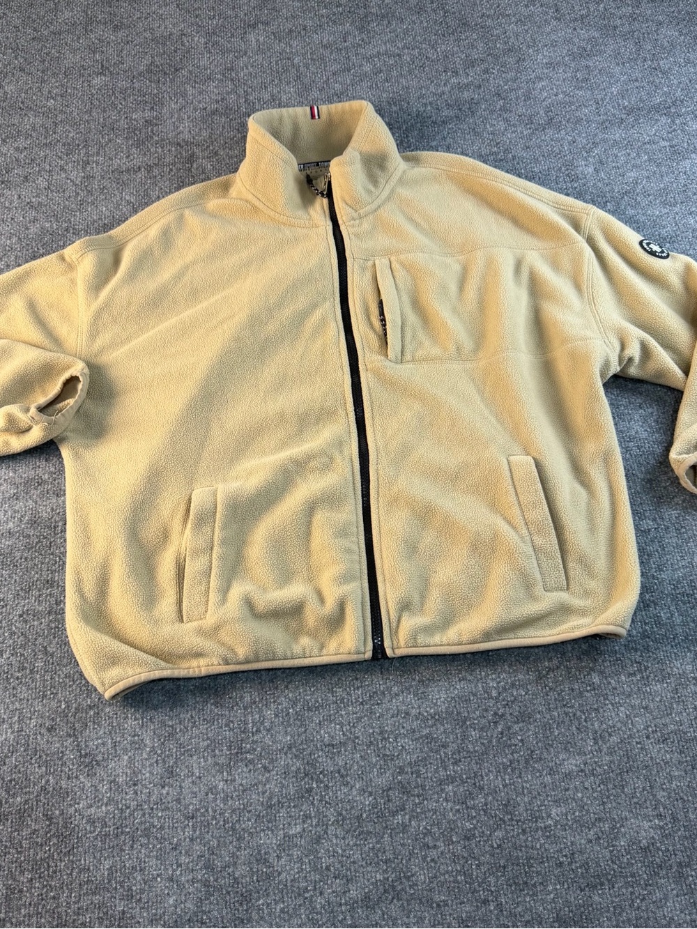 Tommy Hilfiger Sport Tan Fleece Full Zip Jacket XL 🤎